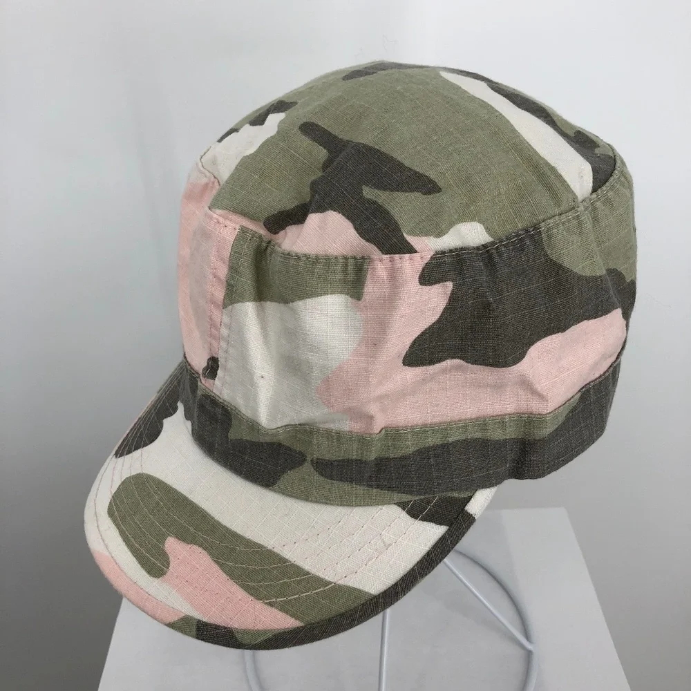 Rothco Womens Rustic Camo Fatigue Cap Pink Green‎ Outdoors Gorpcore Cotton NWT